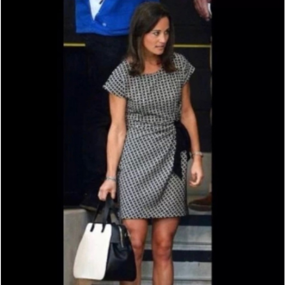 Anthropologie Monday, Tuesday Wednesday mini dress black and white